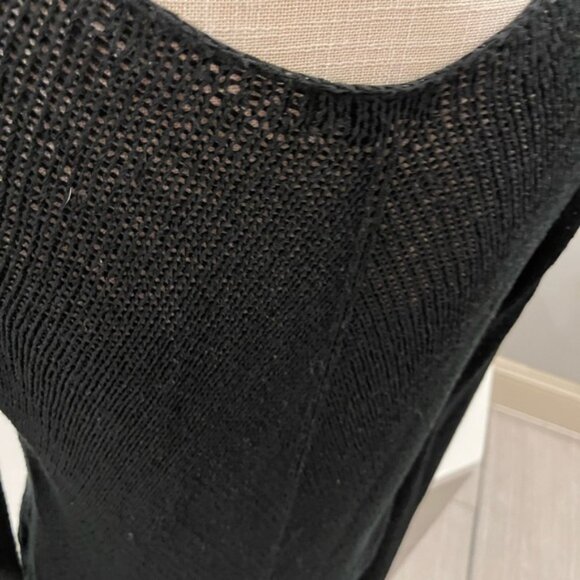 G By Guess Women’s Large Black Mesh Knit Top large - Picture 5 of 5